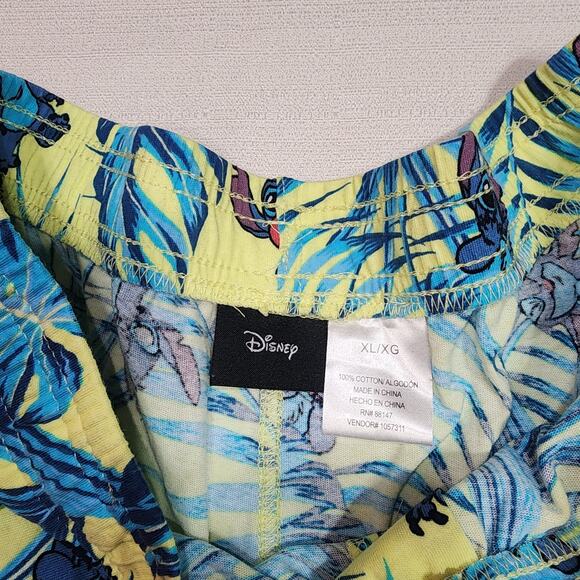 Stitch tropical pajama shorts size Extra Large men's - Picture 4 of 6